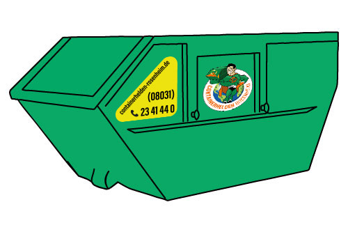Absetzcontainer für Bauschutt in Rosenheim Stadt